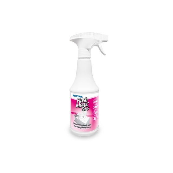 FLUSH MAGIC SPRAY 500ml - desinfekční sprej s pumpičkou pro chemické WC s centrální nádrží