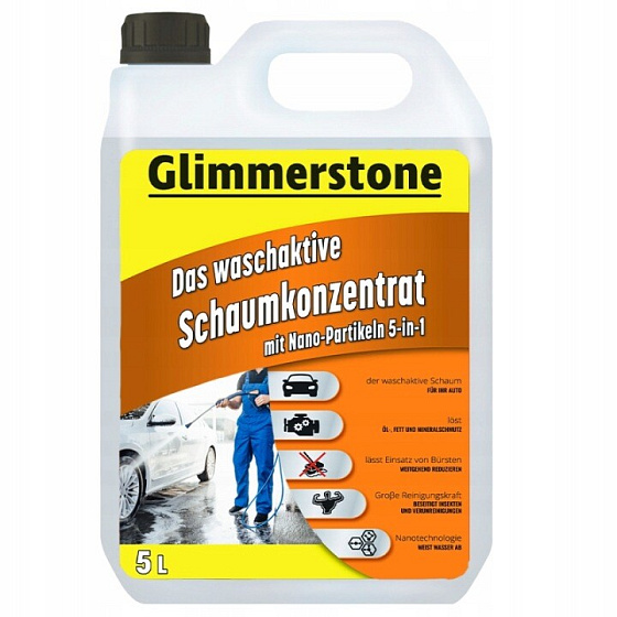 AKTIVNÍ PĚNA NA MYTÍ AUTA - AUTOPLACHET - MOTORU 5 l GLIMMERSTONE