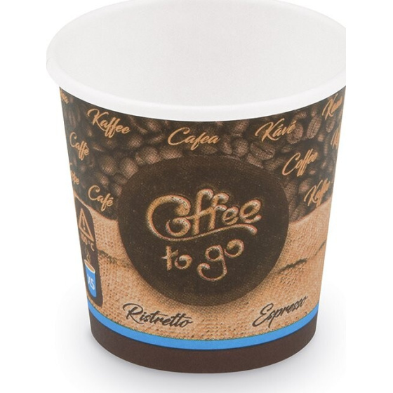  Kelímek 110ml na kávu papírový 50ks 