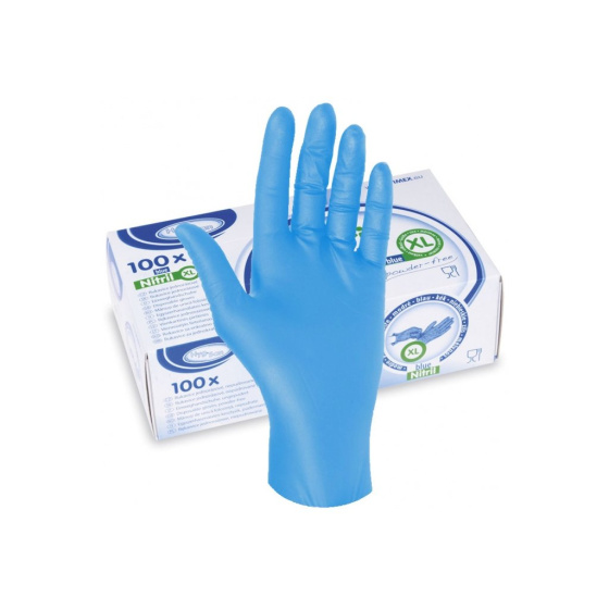 Rukavice NITRIL velikost XL modré