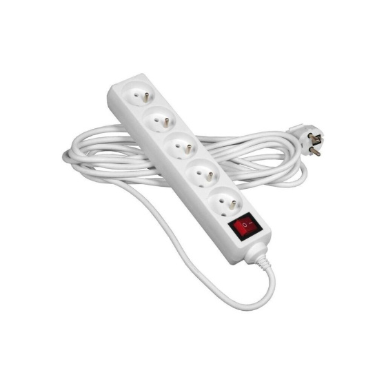 Prodlužovací kabel s vypínačem 3m 5 zásuvek