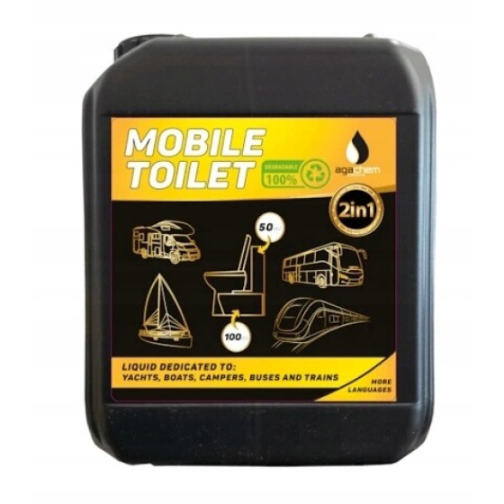 AgaChem Chemie pro mobilní a suché toalety 2v1 5l pro chemická WC