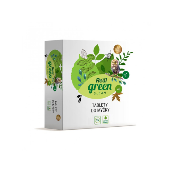 Real green clean tablety do myčky 40ks