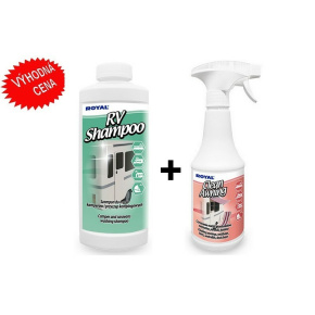 RV Shampoo 500ml šampon +Clean Awning 500ml pěna na čištění markýz CENOVĚ VÝHODNÁ SADA